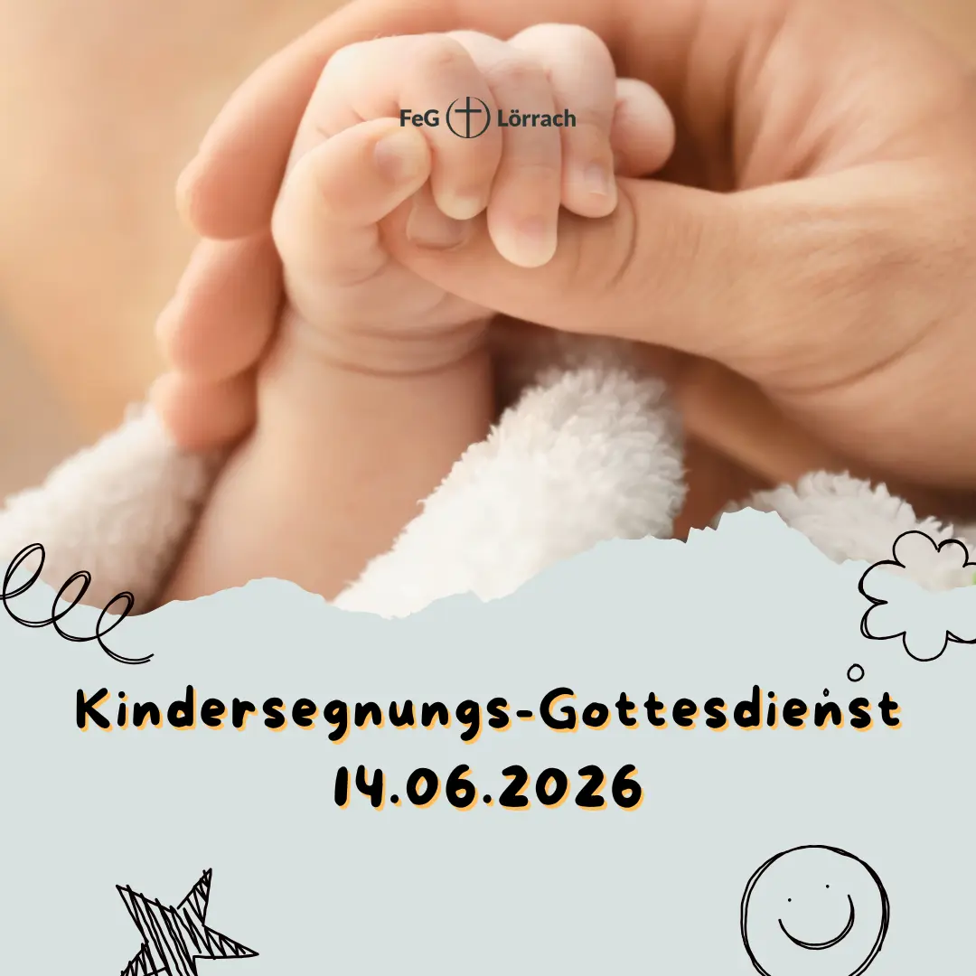 Bild zum Gottesdienst mit Kindersegnung am 14.6.2026